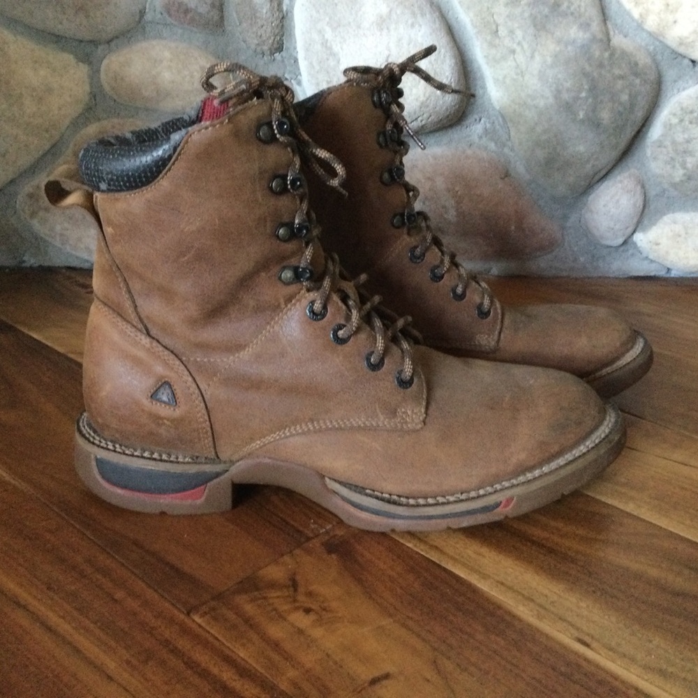 Rocky IronClad Waterproof Leather Work Boots Brown Lace-Up - Picture 3 of 9